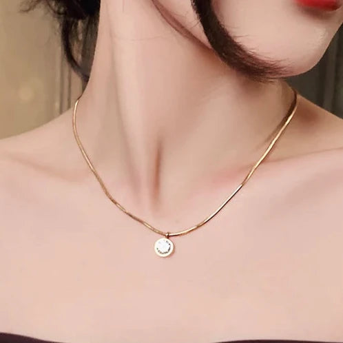 Oval Gold Necklace