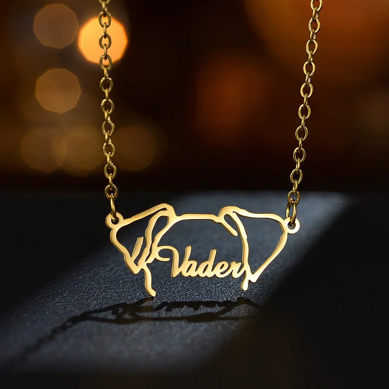 Personalized Custom Name Necklace for Dogs or Cats