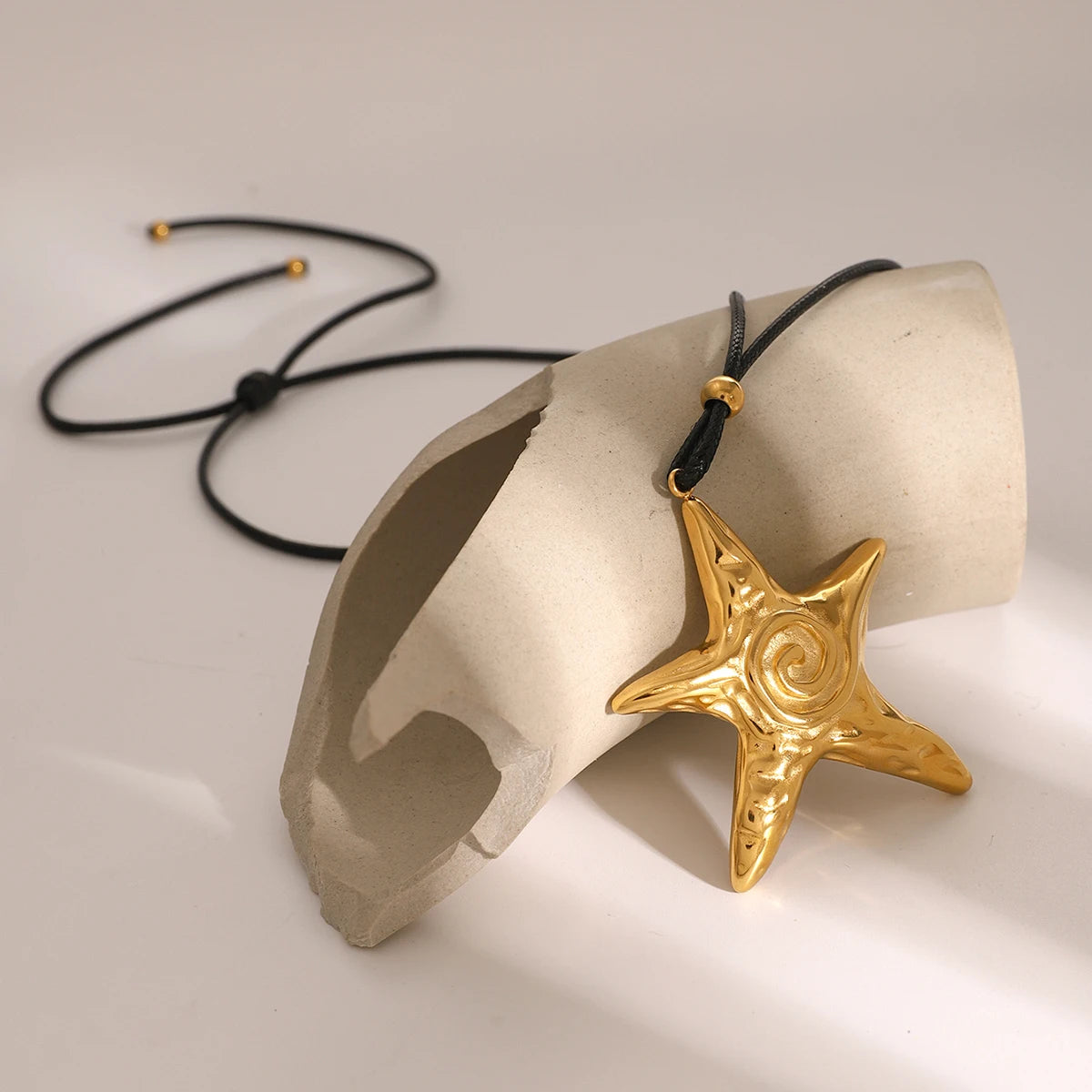 Gold Starfish Necklace