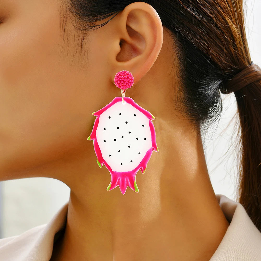 Fashion Acrylic Fruit Earring