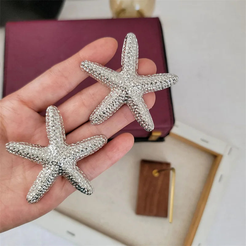 Metal Starfish Stud Earring