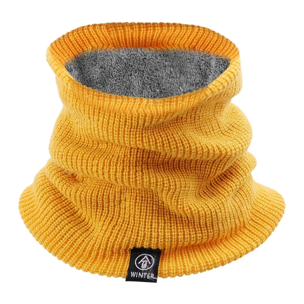 Aida Windproof Plush Warm Knitted Scarf