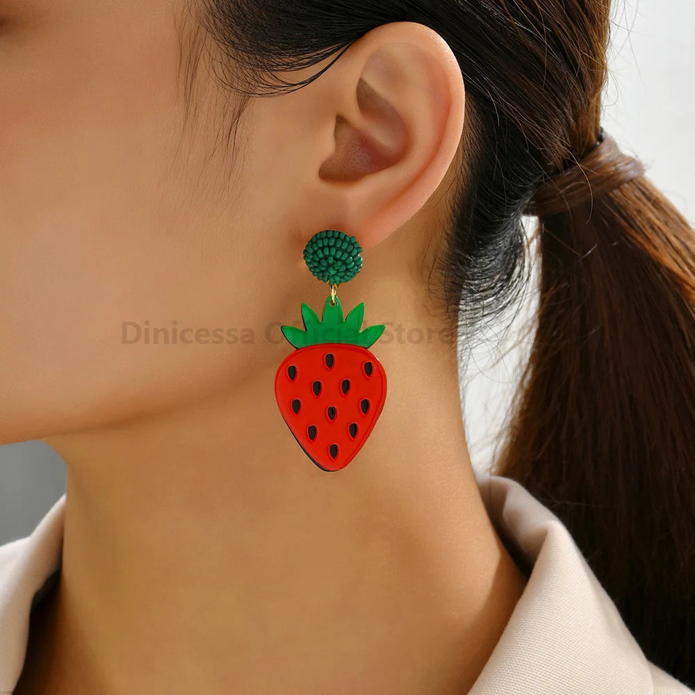 Fashion Acrylic Fruit Earring