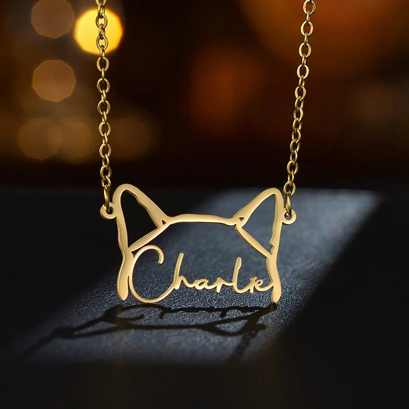 Personalized Custom Name Necklace for Dogs or Cats