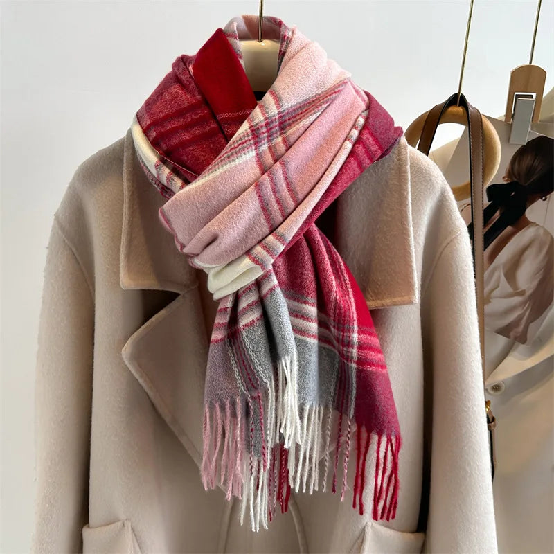 Long Plaid Scarf