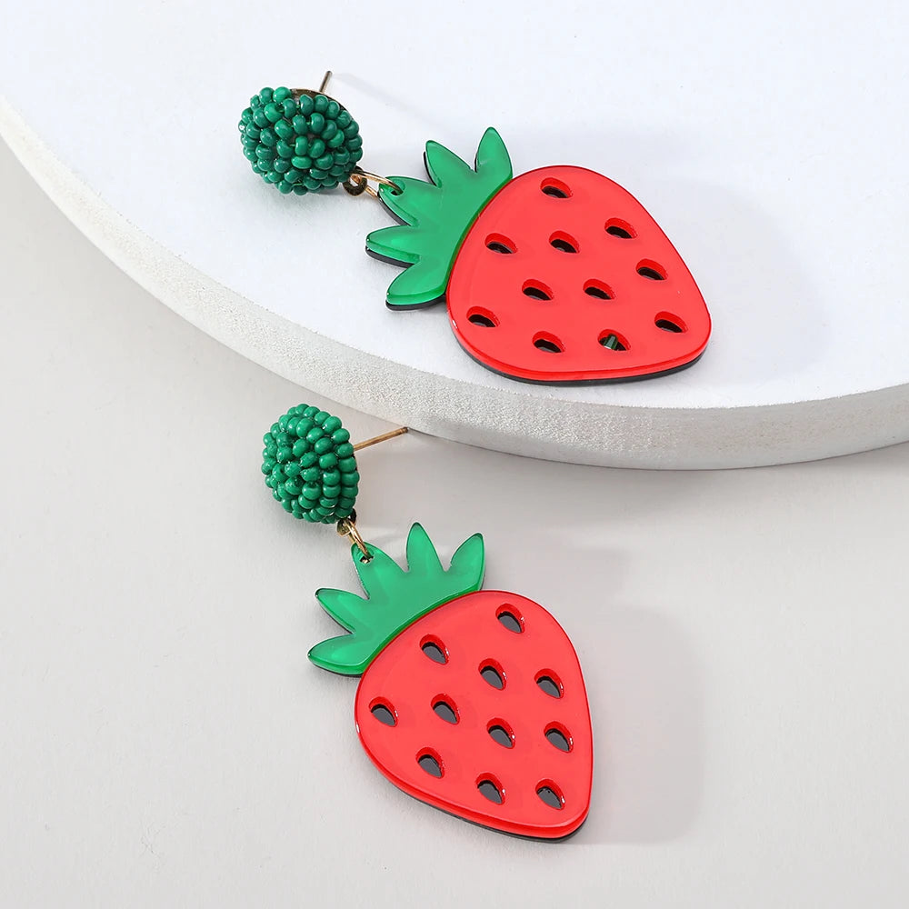 Fashion Acrylic Fruit Earring