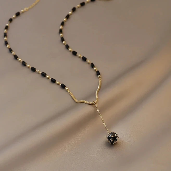 Zircon Ball Pendant Necklace