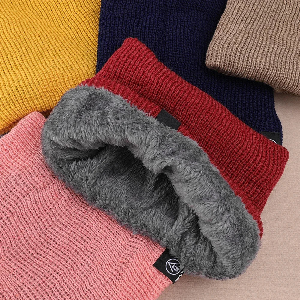 Aida Windproof Plush Warm Knitted Scarf