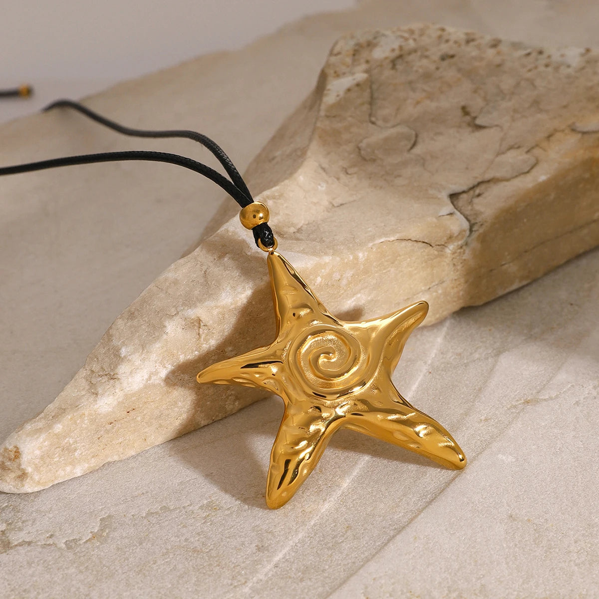 Gold Starfish Necklace