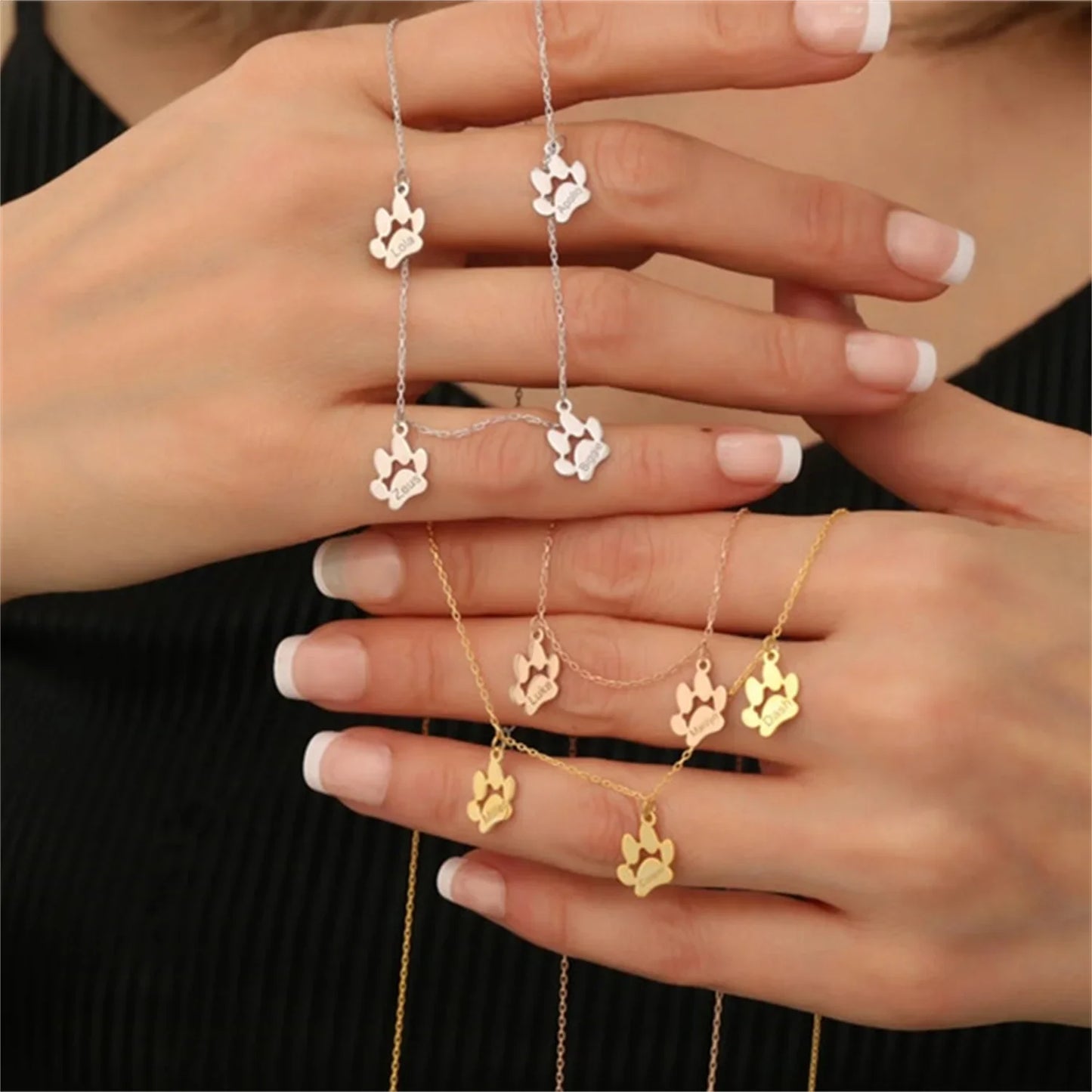 Personalized Dog Paw Necklace