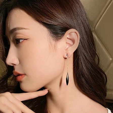 Sense Black Gold Earring