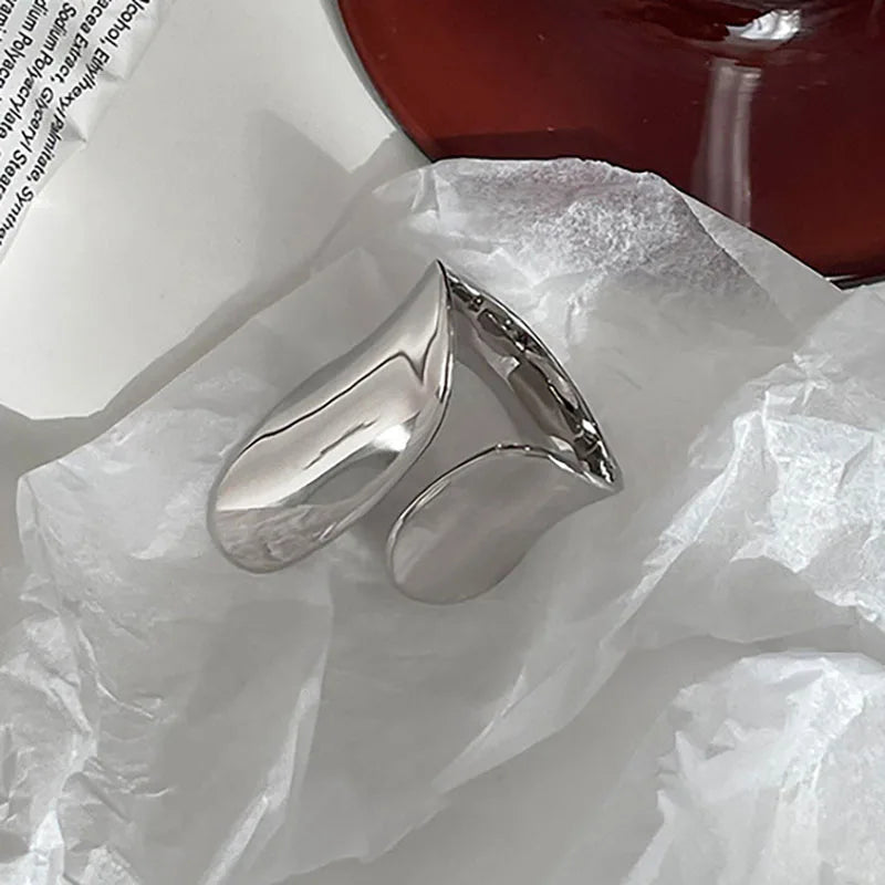 Silver Color Cuff Rings