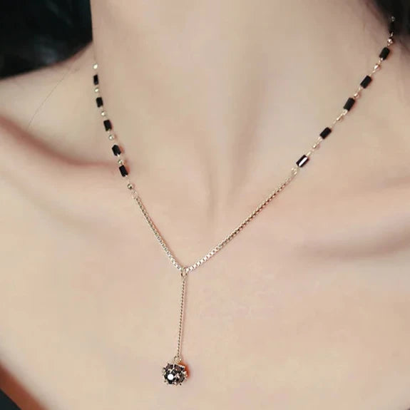 Zircon Ball Pendant Necklace