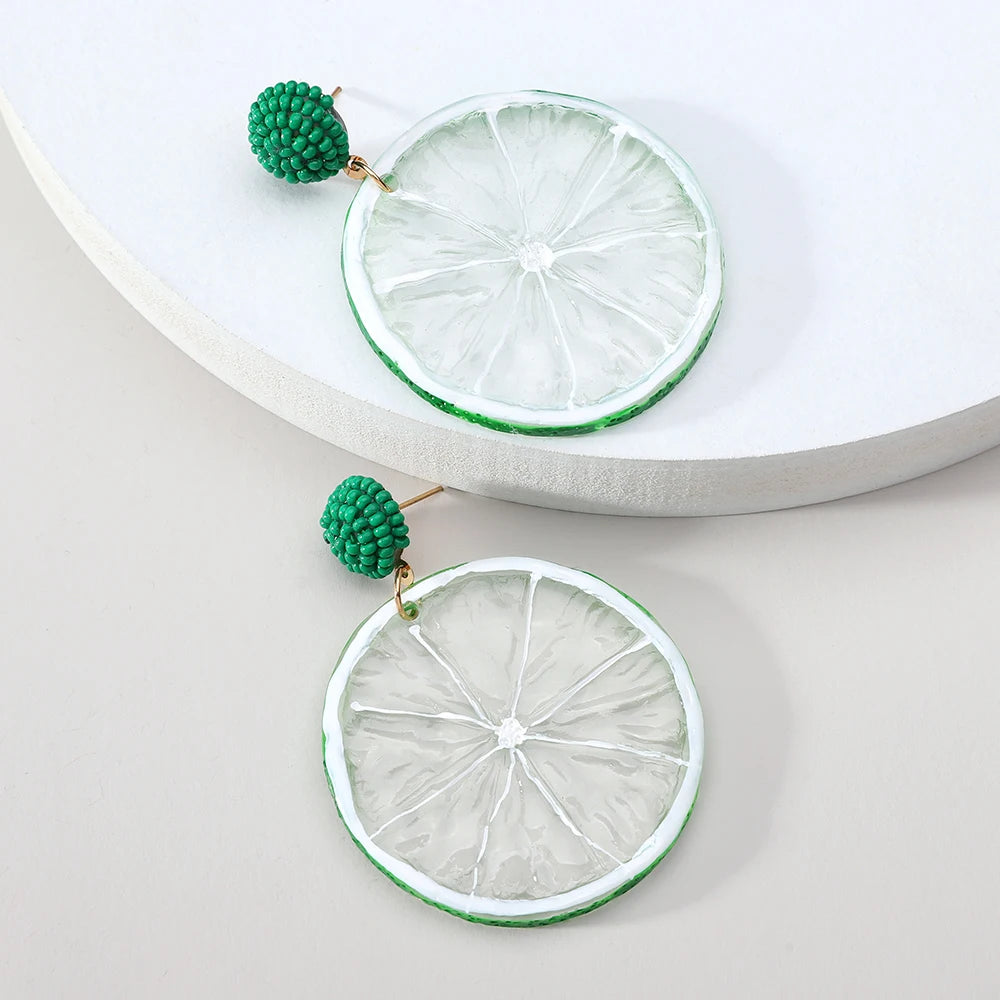 Fashion Acrylic Fruit Earring