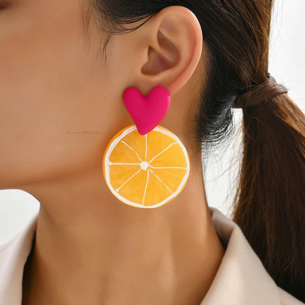 Fashion Acrylic Fruit Earring