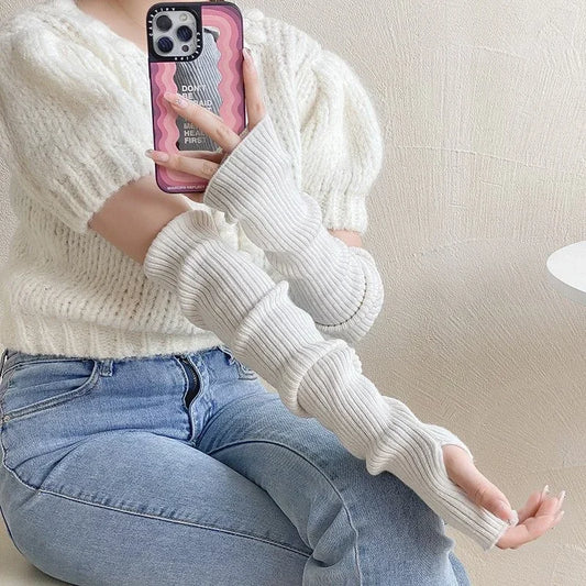 Long knitted Gloves