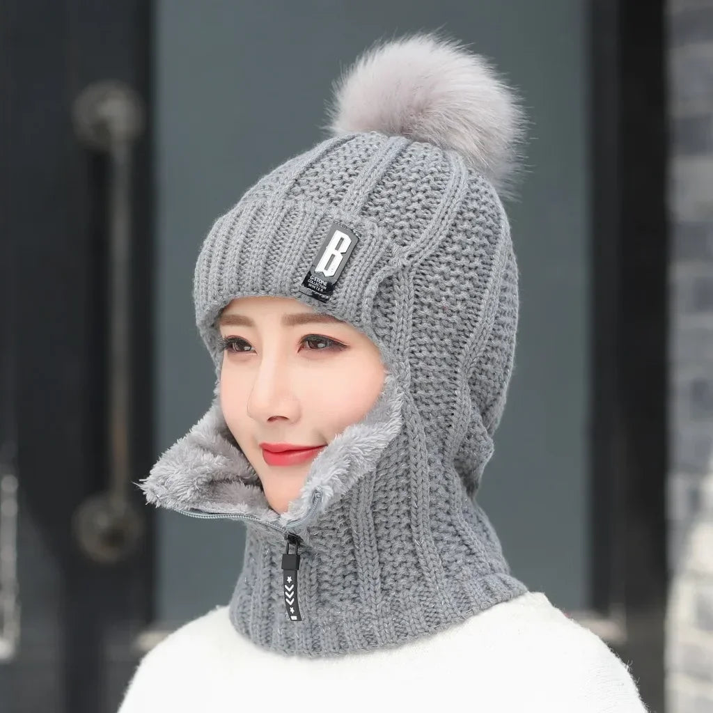 Windproof Hat with Zipper