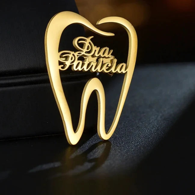 Custom Stainless Steel Brooch for Dentists