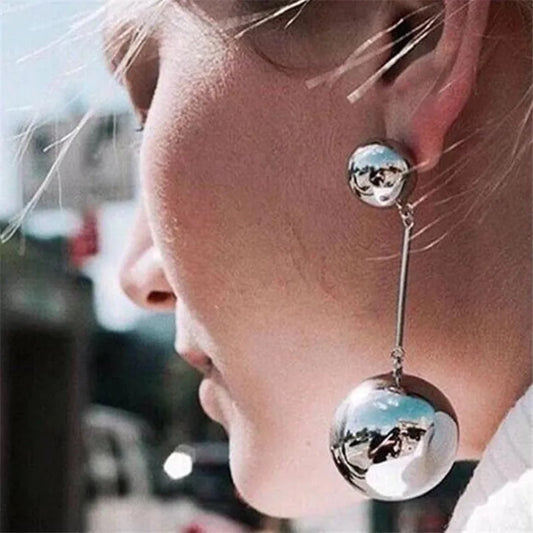 Large Ball Pendant Earring